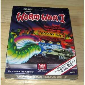   400/800 Worm War I by Sirius Vintage Cartridge Game 