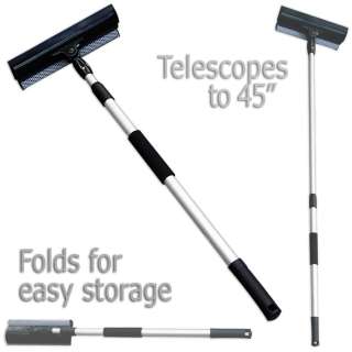 Telescoping Window Cleaner & Squeegee   Reach 9 Feet without Ladder