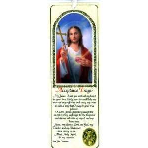  Sacred Heart of Jesus Bookmark   Acceptance Prayer   CDM 