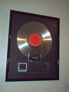 WILLIE NELSON Stardust RIAA PLATINUM RECORD AWARD Presented To 
