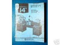 Rockwell Instruction Manual for 14 Inch Lathe (5381)  