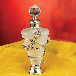  Jewel Dragonfly Pink Glass Perfume Bottle