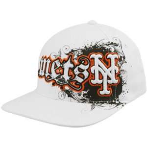   Brand New York Mets White Clawson Closer Flex Hat
