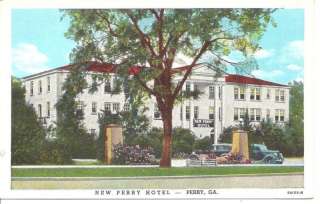 NEW PERRY HOTEL, PERRY, GEORGIA POSTCARD  