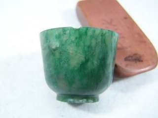 Chinese 1910s small jadeite wine cup h5685  