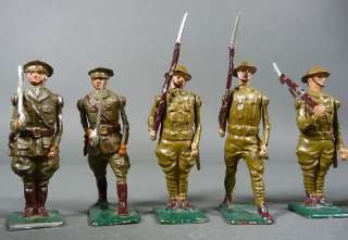   of 13 Plus Cannon Vintage Britains Toy Lead Metal Soldiers WWI  