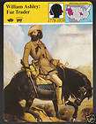 william ashley fur trader story of america history card returns