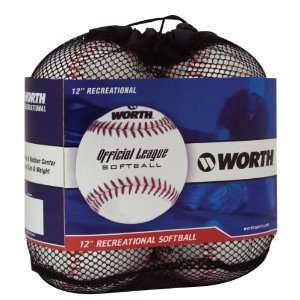  Worth WCS12S 12 Inch Official Softball League Stamped 