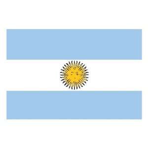 Argentina flag decal 4 x 2.5