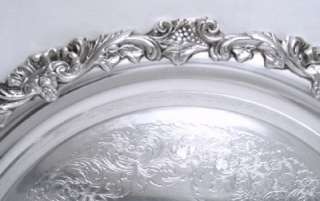 Gorgeous Large Formal WILCOX Silver Serving or Tea Tray Heavy Ornate 
