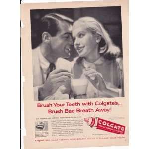  Colgate Dental Cream With Gardol 1957 Original Vintage 