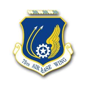  US Air Force 75th Air Base Wing Decal Sticker 3.8 6 Pack 