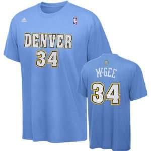   Light Blue Name and Number Denver Nuggets T Shirt