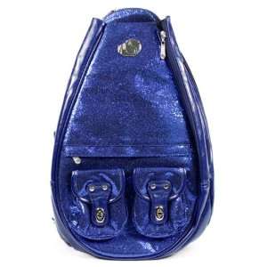 Whak Sak Ladies Night Blue Sparkle Small Sling Backpack
