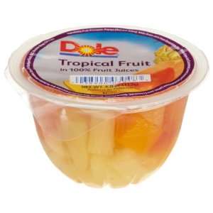 Dole Tropical Fruit in 100% Juice, 4 Ounce Cups (Pack of 36 