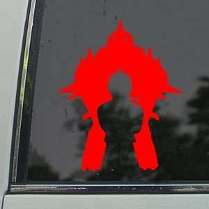 Fullmetal Alchemist Red Decal Elrich Bro Window Red Sticker