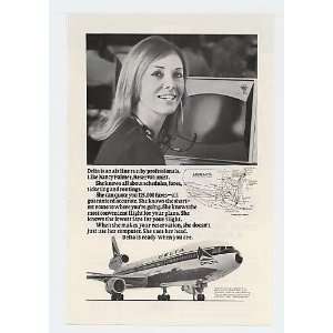   Reservationist Delta Airline DC 10 Print Ad (15062)