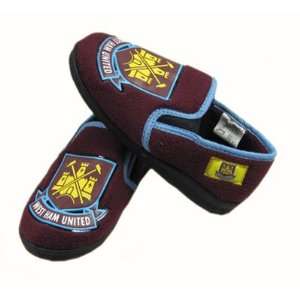  West Ham United FC. Childrens Slippers   Size 10/11 
