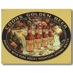  Nostalgic Coors Tin Sign  Coors Golden Beer