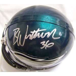  Brian Westbrook Signed Mini Helmet