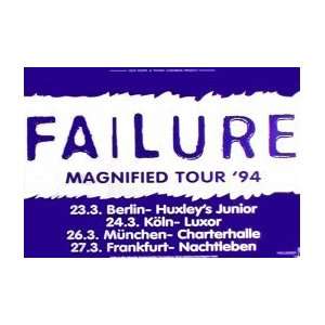  FAILURE Magnified Tour 1994 Music Poster