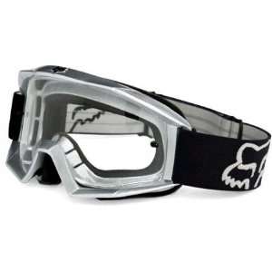  Fox   Main MX Goggle   Silver Clear Lens Sports 