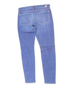 For All Mankind womens the skinny nyd blue slim leg jeans 32 $155 