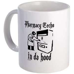  Pharmacy techs in da hood Funny Mug by  Kitchen 