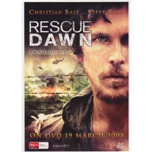  Rescue Dawn Poster Australian 27x40 Christian Bale Zach 