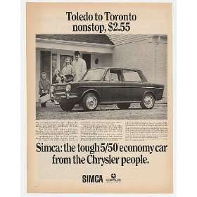   Simca Toledo To Toronto Nonstop Print Ad (5744)