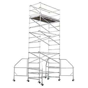 Werner 4202 18 500 Pound Capacity Aluminum Wide Span Scaffold Tower 