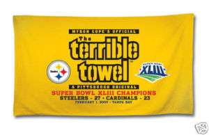 NFL Pittsburgh Steelers, SB 43 Champions Terrible Towel  