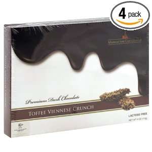Manhattan Dark Chocolate Gold Toffee Crunch Gift Box, Passover, 4 