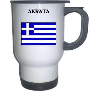  Greece   AKRATA White Stainless Steel Mug Everything 