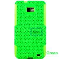 2IN1 HYBRID HARD MESH SILICONE CASE COVER FOR Samsung Galaxy S2 i9100 
