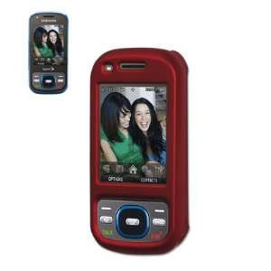   Cover Cell Phone Case with clip for Samsung Exclaim M550 Sprint   Red