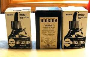 4oz Bottles Higgins Waterproof White Ink  