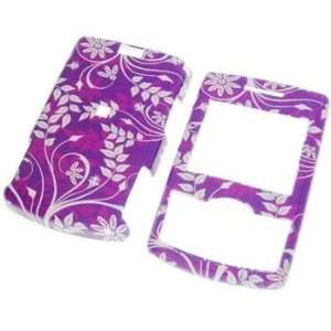  Samsung Propel A767 Cell Phone Purple Flower Protective 