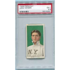  Jake Weimer 1909 1911 T 206 Piedmont Tobacco Card Graded 