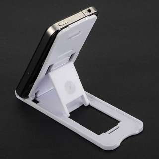 Foldable Holder Stand for iPhone 4 iPad 2 Tablet White  
