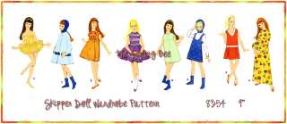 8357 Skipper Teen Doll wardrobe pattern Teen model Vintage 9 1/2 
