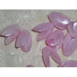  Vintage West German Plastic Pink Flower Bud Beads Arts 