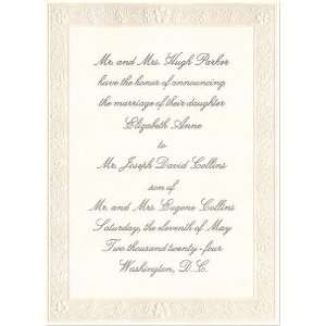  Floral Scroll Wedding Announcement Foldovers