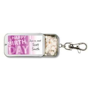 Wedding Favors Birthday Card Design Personalized Key Chain Mint Tin 
