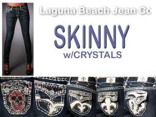 Laguna Beach Jeans Women 3rd Gen SKINNY Crystals  