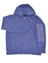 hurley boys full zip hoodie sweatshirt dark blue large 14 16