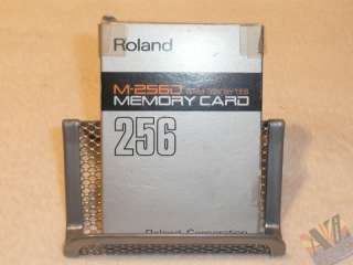 Roland M 256D 256E Memory Card JV JD GR VG 8 Series VGC  