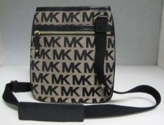   Signature MONOGRAM X BODY Swingpack cross body NWT black beige bag
