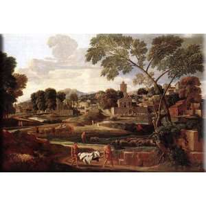   Funeral of Phocion 16x11 Streched Canvas Art by Poussin, Nicolas Home