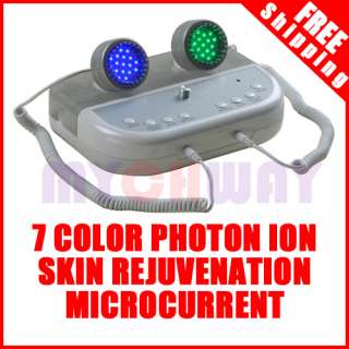 COLOR PHOTON LED SKIN REJUVENATION ION MICROCURRENT BEAUTY LAMP SKIN 